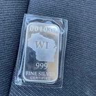Wisconsin State Art Bar-Federated Mint 1/2 Troy oz. 999 Fine Silver Factory Seal