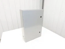 SCE SCE-24EL1606LP Electrical Enclosure JIC Panel Box 24x16x6" Type 12 Gray