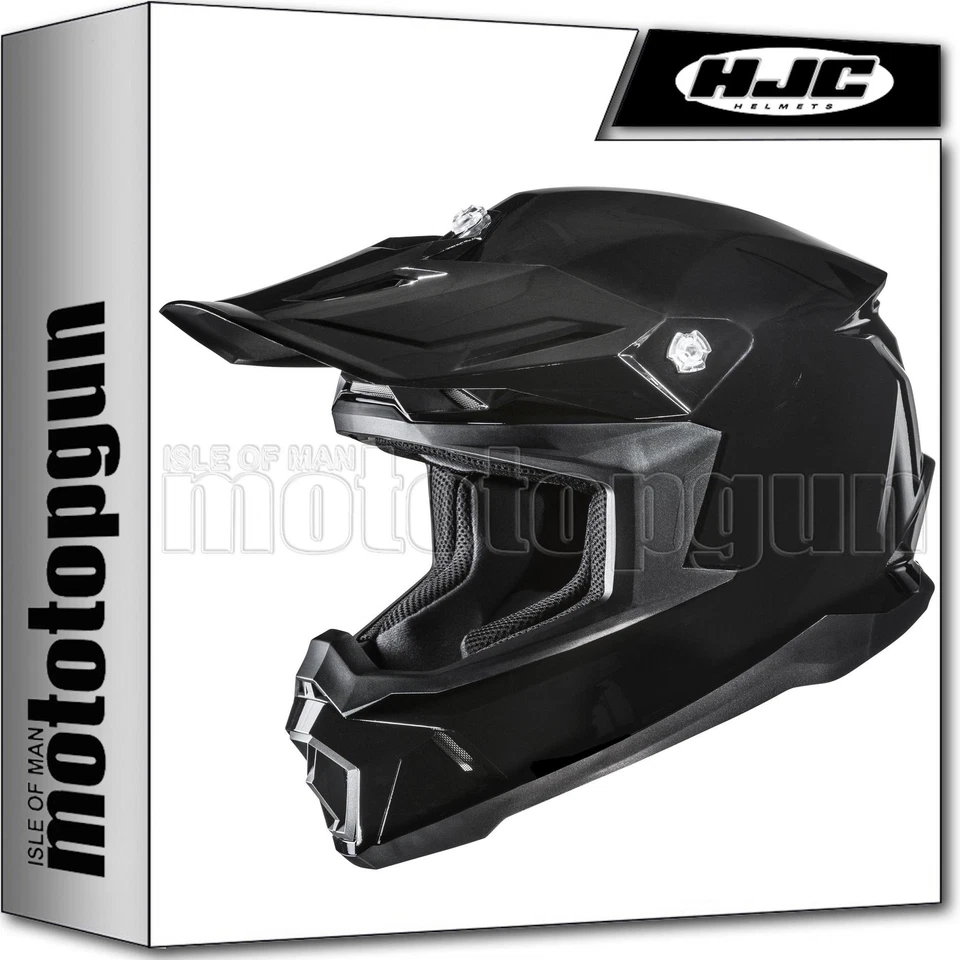 CASQUE OFF-ROAD POUR MOTO HJC C50 NOIR MÉTALLISÉ XS - Photo 1/2