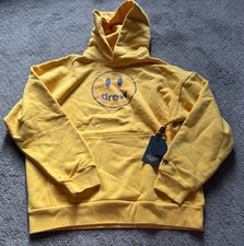 Drew House Men’s Golden Yellow Mascot Hoodie Size S Bieber