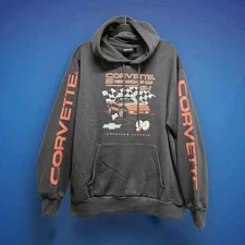 GM Chevrolet Corvette Performance ZR-1 Classic Dark Grey Hoodie Sweatshirt XL
