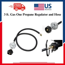 3 ft. Gas One Propane Regulator and Hose
