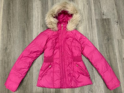 Juicy Couture Feather Down Pink Y2K Quilted Coat Fur Good Women s Medium