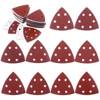 Schleifpapier Set 100 StüCk 90Mm Dreieck Schleifen Hook Loop 40-1000 KöRnung