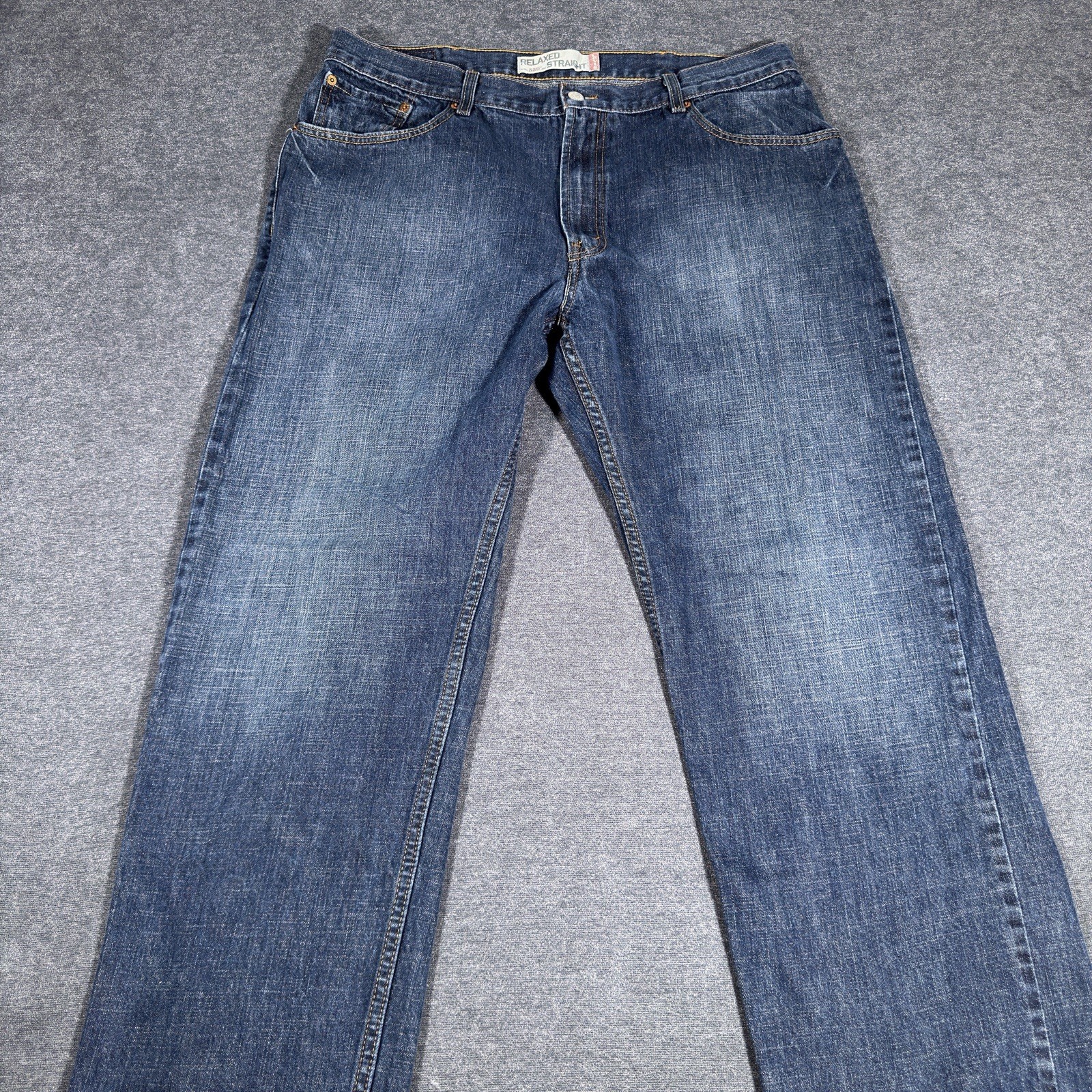 Levis 559 Jeans Mens 38x30 Blue Dark Wash Relaxed Straight Fit Baggy USA Y2K