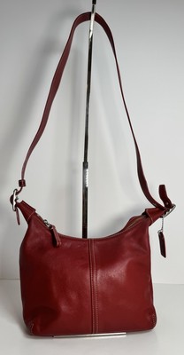 バッグ Vintage Coach Shoulder Bag Legacy Red Vintage 1990s Coach Patricia's Legacy Shoulder Bag in Red Leather
