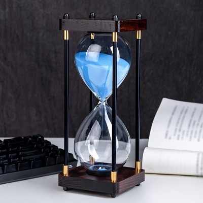 Große Sanduhr Sanduhr-Timer 60 Minuten Vintage-Holz-Sanduhr-Timer Moderne Dek...