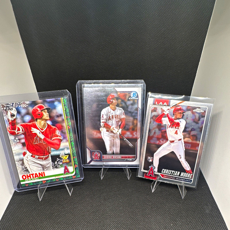 LA Angels 30-Card Lot Ohtani 2019, Klassen and Fontenelle Auto, Trout