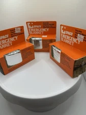 Lot of 3 Pack SPACE Brand Emergency Survival Blanket First Aid Thermal Blanket