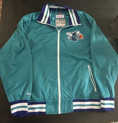 100% Authentic Mitchell Ness Charlotte Hornets Warm Up Jacket 2XL