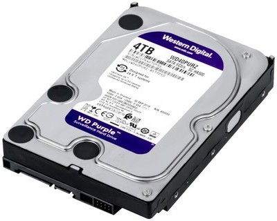 FESTPLATTE WD PURPLE WD40PURZ 4TB 5.4K 64MB SATA III 3.5''