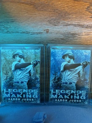 2018 Topps Legends In The Making Aaron Judge Gold /50 and Blue Parallel