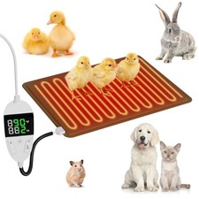 Pet Heating Pads for Cats, Small Animal Heating Pads, Chicken 12 x16 Brown