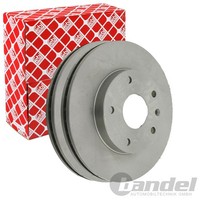 2X febi Bremsscheiben Ø256Mm Vorne Passend FÜR Daewoo Leganza