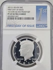 2015 S "SILVER" PF69 Ultra Cameo Kennedy Half Dollar 1 day Issue S/N 4269042-047