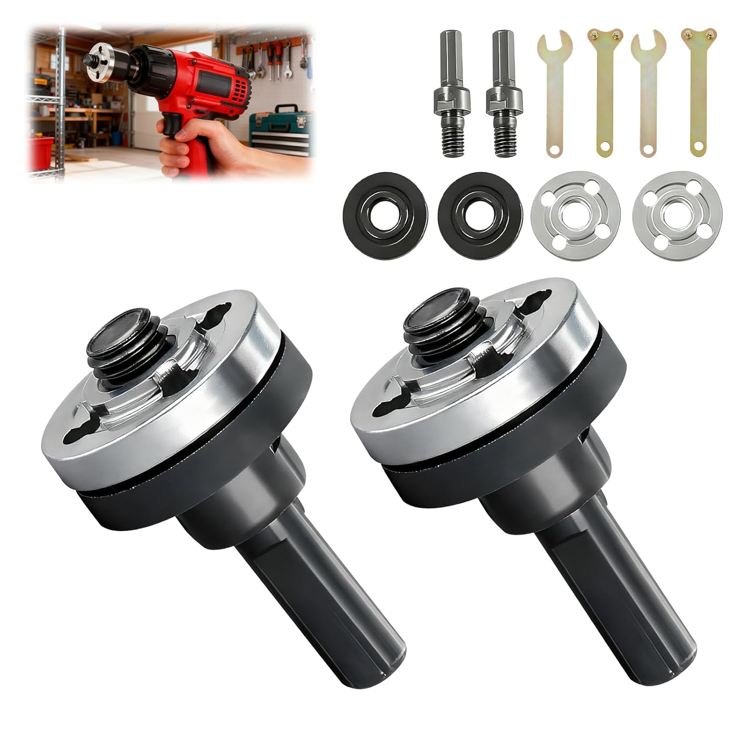Electric Drill Angle Grinder Connecting Rod Set, 10Pcs Angle Grinder Connector S