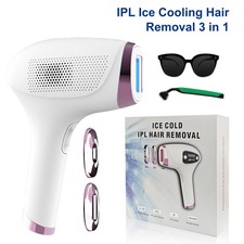 Laser IPL Hair Removal Ice Cooling Device For Sensitive Skin Safe Effective Use