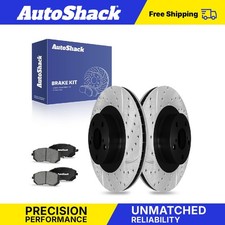 Front Drilled Slotted Brake Rotors Ceramic Pads for Subaru Forester Legacy