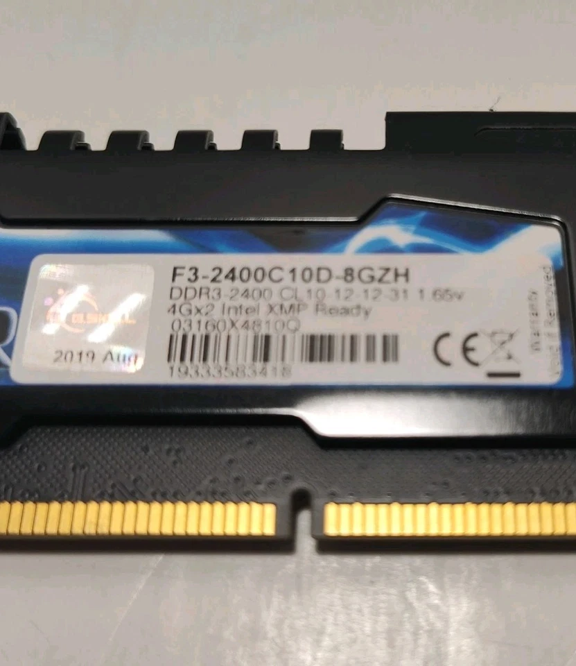 GSKILL Ripjaws Z 2400Mhz 8GB DDR3 RAM - F3-2400C10D-8GZH - Image 4 of 4