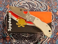 Spyderco ManBug MGGYP Gray G10 VG-10 Japan Seki Rare Discontinued Slightly Used