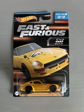 Hot Wheels Fast & Furious HNR88 Datsun Z4OZ Custom Series 3 10/10 Long Card