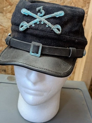 Civil War Kepi Forage Cap Hat US Union with Tag Old Reproducton sz 57
