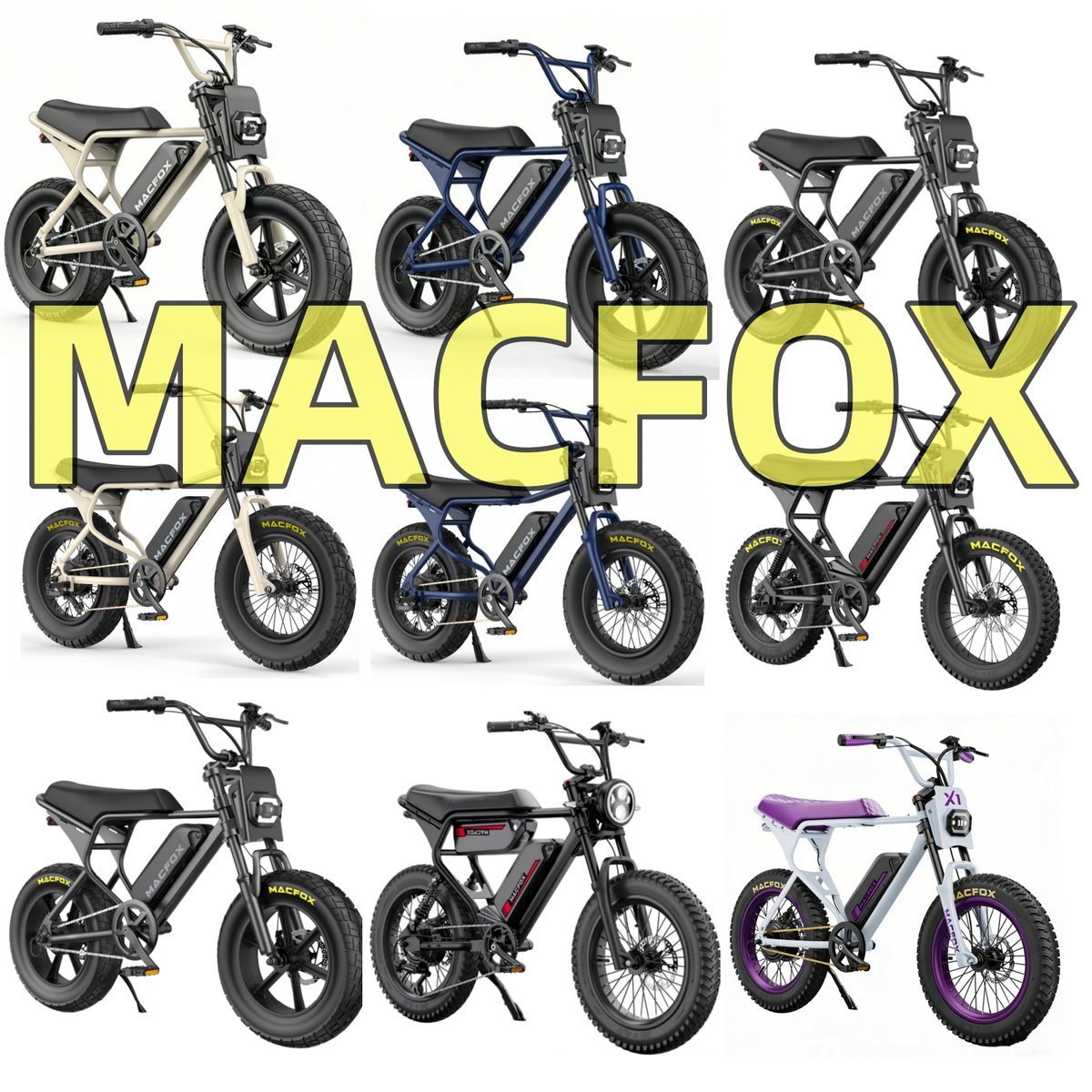 Merry　WEEKEND BIKES Macfox Electric Commuter Bike X1S/X1S X BS ZAY/X7/M16/X2 E-Bike