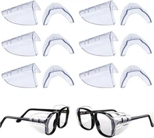 Korty 6 Pairs Eye Glasses Side Shields,Slip on Shields for Safety... 