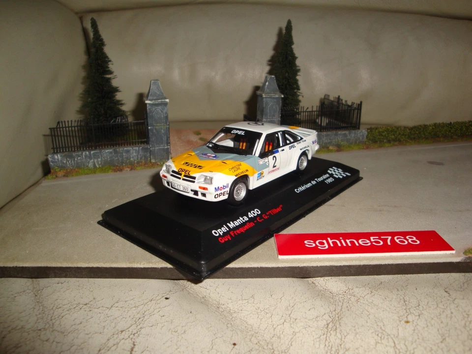 Ixo kiosque 1/43 - Opel Manta B 400 / Critérium de Touraine 1985 - ER - Photo 3/4