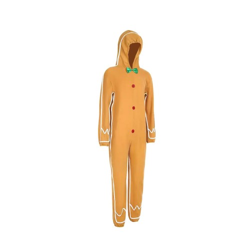 Christmas Cosplay Funny Gingerbread Man Costume for Halloween Festival Party - Picture 34 of 39