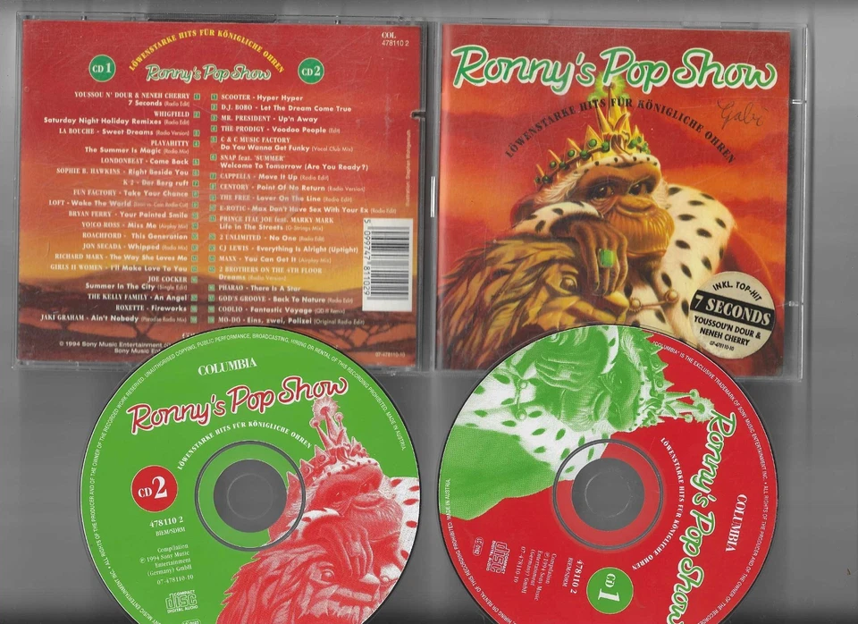 Ronny's Pop Show 24 - Löwenstarke Hits - 2 CD Sampler Compilation - Sony Music - Bild 1 von 1