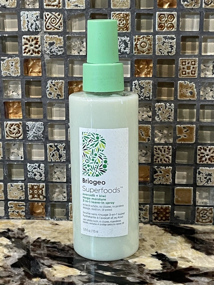 Paquete 2 Briogeo Superfoods Aguacate + Kiwi Mega Humedad Spray Sin Enjuague 5.75oz Foto 2 de 4