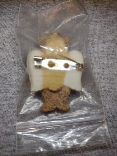 Vintage Ganz Teddy Angel The Get Well Teddy Pin Brooch - Picture 4 of 4