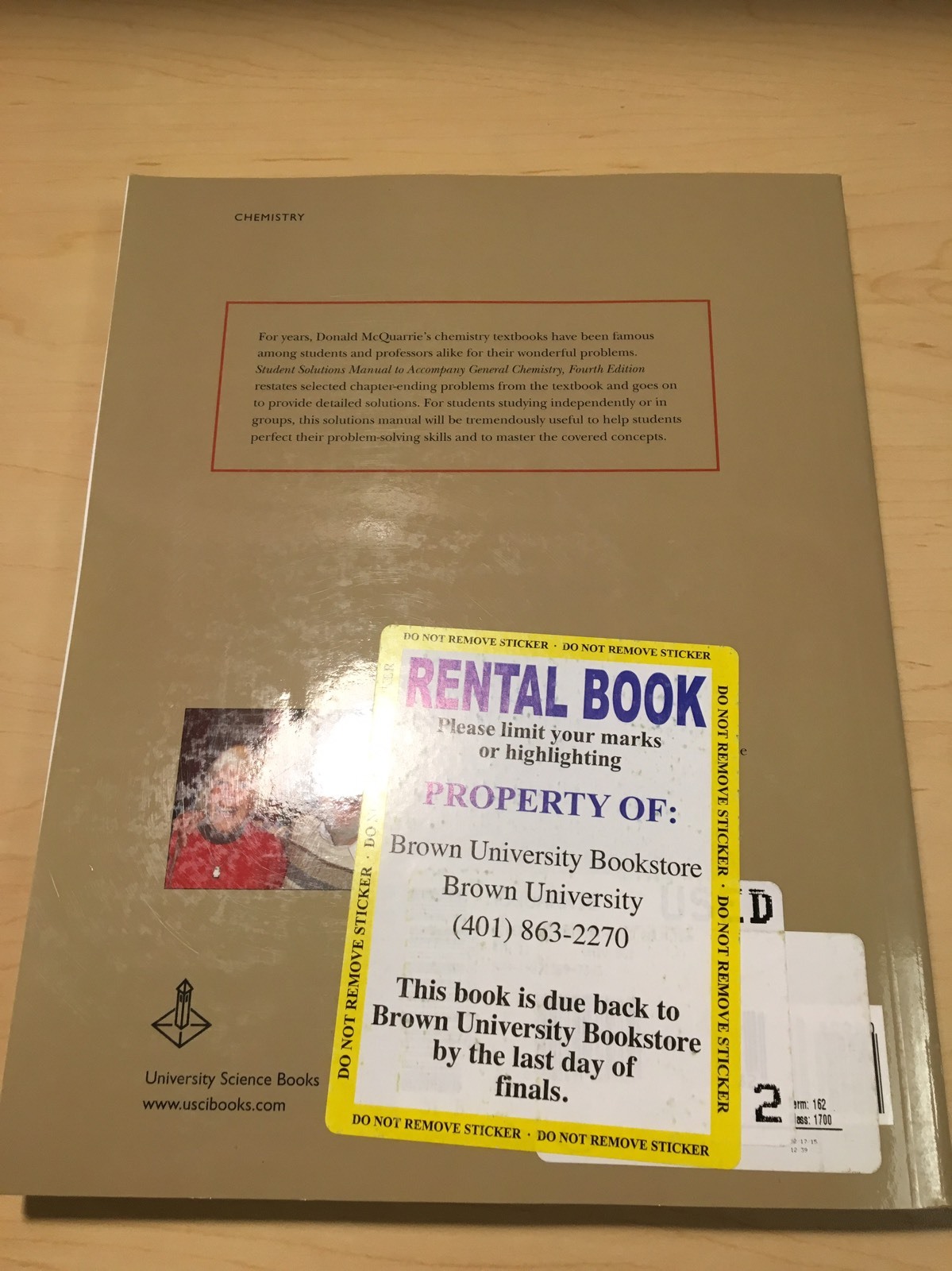 Student Solutions Manual to Accompany General Chemistry by Carole H.  McQuarrie (2011, Paperback, New Edition) | eBay