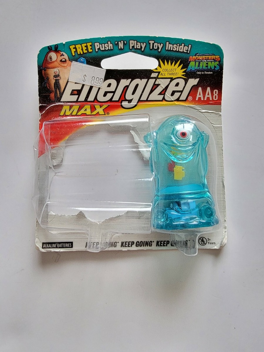 Energizer Monsters Vs Aliens B.O.B. Blue Blob Push N Go Play