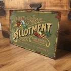 Personalised Allotment Sign Plaque Vintage Garden Retro Shabby - 200x305mm