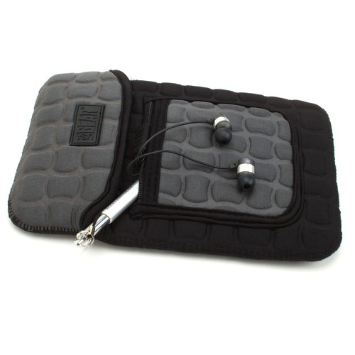 USA GEAR 7" Neoprene Tablet Case w/ Water Resistant Exterior & Accessory Pocket - Picture 4 of 8
