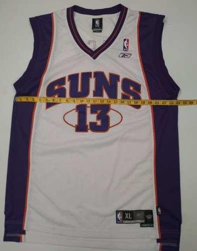 Camiseta deportiva Reebok de los Phoenix Suns de Steve Nash talla XL cosida baloncesto auténtica de la NBA #13 - Imagen 11 de 12