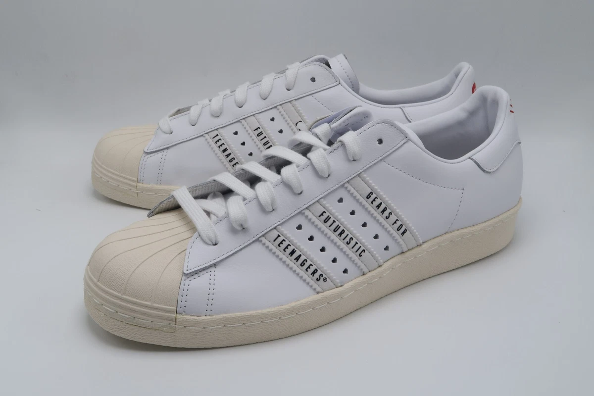 adidas superstar human made white