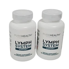 Pure Health Research Lymph System Support 120 Capsules (2bottles) 10/2026 Sealed
