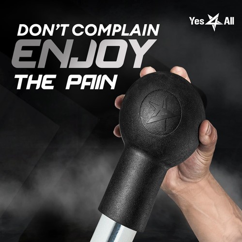Yes4All Barbell Bomb - Transform Your Workout with 10.3inches, A. Black - Picture 3 of 8