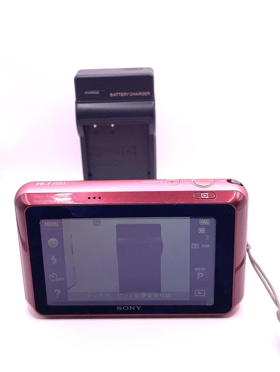 NEAR MINT】SONY DSC-T110 Digital Camera Pink Cyber Shot From