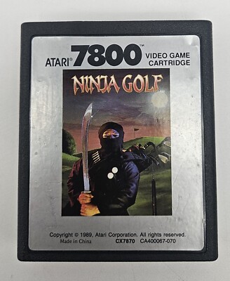 Ninja Golf Atari 7800 Spiel Retro Rarität Top  