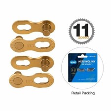 KMC 11 Speed X11SL Ti-N Gold 118 Links MTB Bicycle Road Bike Chains Quick-Link