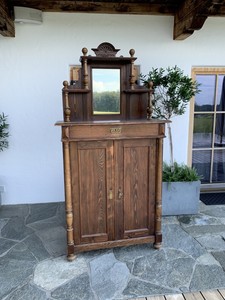 antikes Vertiko Schrank Schuhschrank Gründerzeit Holz | eBay