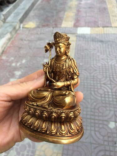 Imitating the trend of copper gilding to the Bodhisattva Buddha statue - Picture 2 of 9