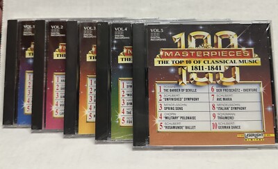 100 Masterpieces of Classical Music 1685-1928 10 CD's Laser Light Digital. 5