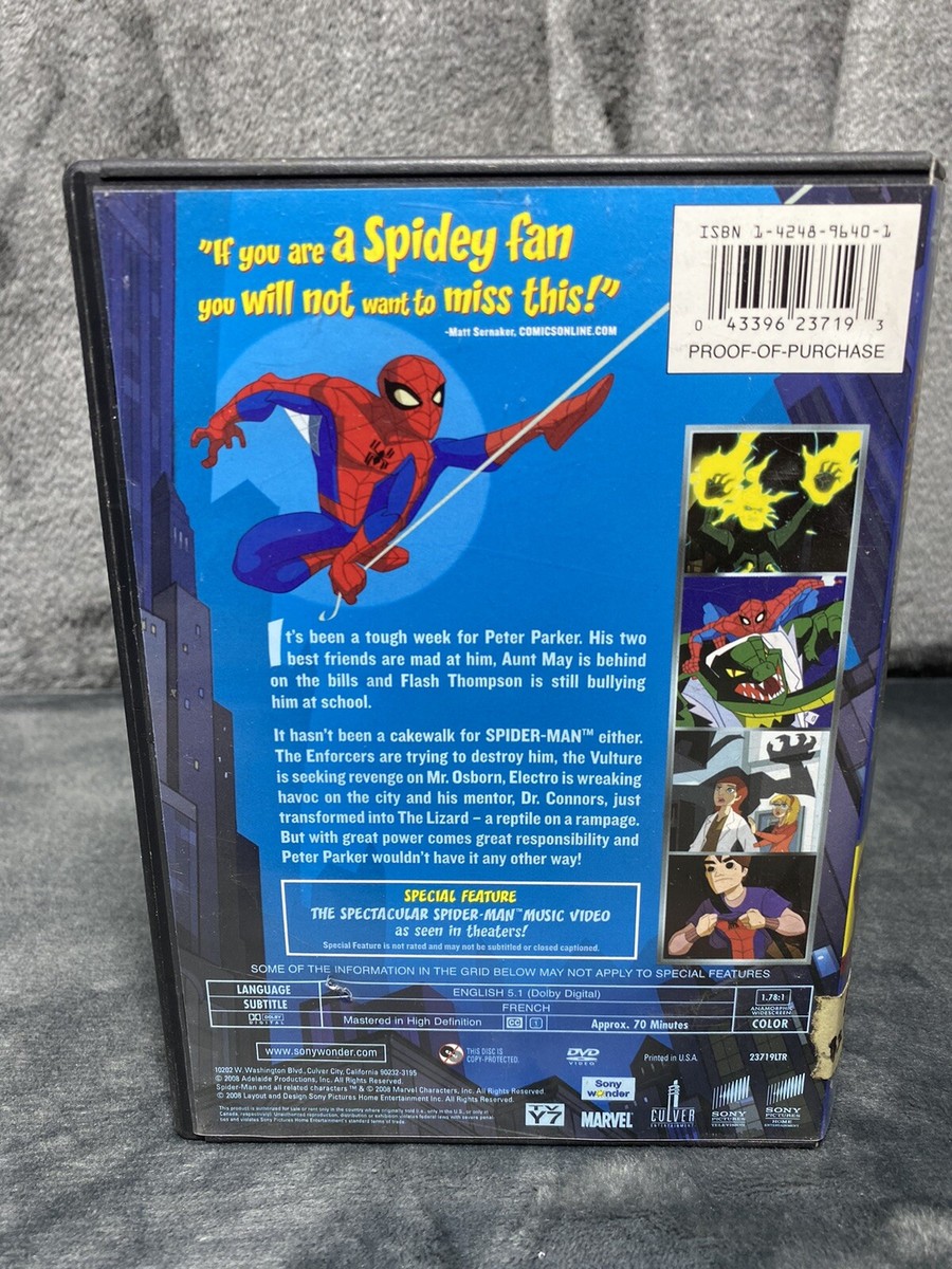 The Spectacular Spider-Man - Attack of the Lizard (DVD, 2008