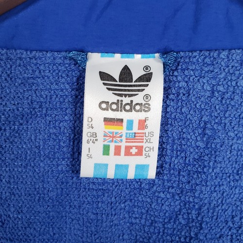Vintage Adidas Jacket Mens Large 2XL XXL Grey Blue 90s Made In West Germany - Picture 9 of 12