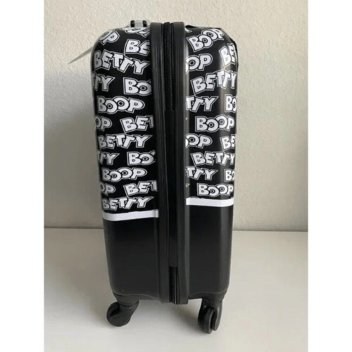 NWT Gorgeous Betty Boop 25” Luggage Suitcase Black White Spinner Hard Shell Set - Picture 10 of 12